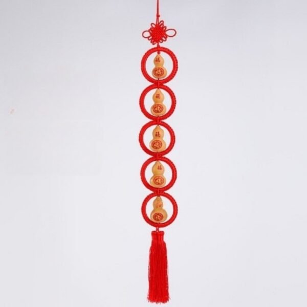 Five Blessings Gourd Knot Hanging Decoration