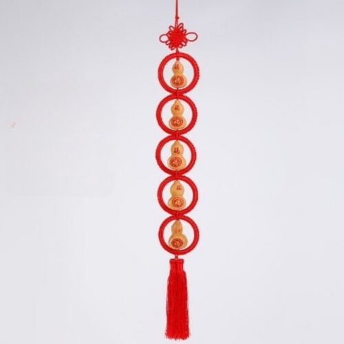 Five Blessings Gourd Knot Hanging Decoration