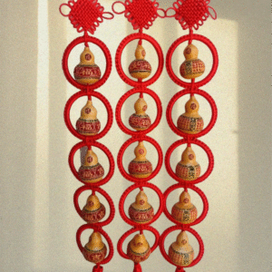 Five Blessings Gourd Knot Hanging Decoration