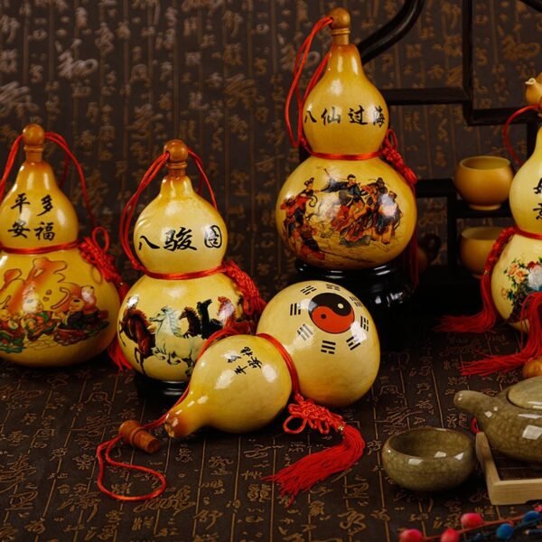 Gourd Sticker Painted Open Zucchini